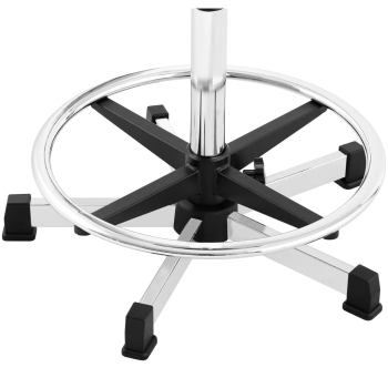  Taboret krzesło robocze warsztatowe z podnóżkiem 120 kg 530-800 mm czarne - zdj. dodatkowe 3