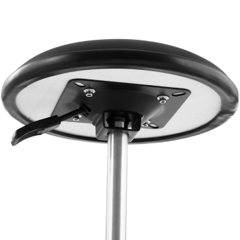  Taboret krzesło robocze warsztatowe z podnóżkiem 120 kg 530-800 mm czarne - zdj. dodatkowe 4