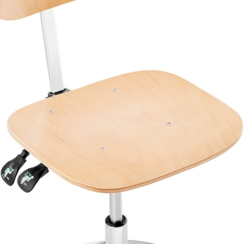  Krzesło robocze warsztatowe z oparciem podnóżkiem ze sklejki CHROM do 120 kg 550-800 mm - zdj. dodatkowe 4