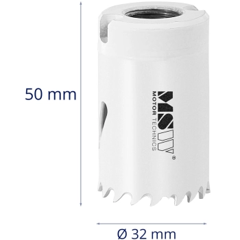  Otwornica bimetalowa wiertło do metalu drewna tworzyw sztucznych śr. 32 mm - zdj. dodatkowe 3