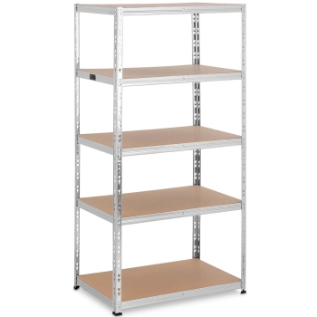  Regał magazynowy metalowy 5 półek 875 kg 90 x 60 x 180 cm szary - zdj. dodatkowe 1