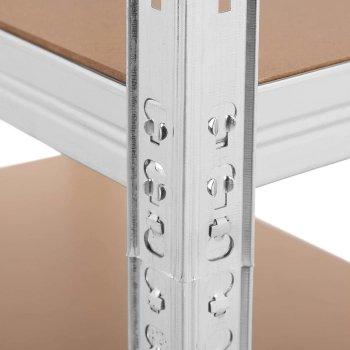  Regał magazynowy metalowy 5 półek 875 kg 90 x 60 x 180 cm szary - zdj. dodatkowe 2