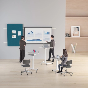  Stolik stojak pod laptopa odchylany regulowany z półką 80 x 56 cm 760 - 1130 mm - zdj. dodatkowe 6