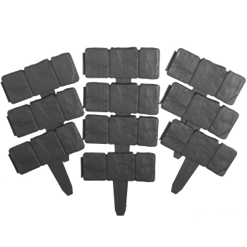  Palisada obrzeże do trawnika imitacja kamienia STONE 2.5m - szara - zdj. dodatkowe 3