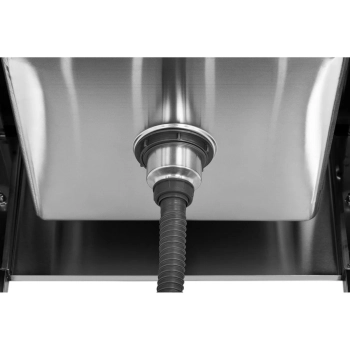  Zlew basen gastronomiczny jednokomorowy z półką i rantem 70 x 70 x 95 cm - zdj. dodatkowe 2