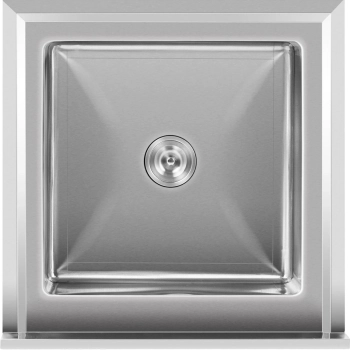  Zlew basen gastronomiczny jednokomorowy z półką i rantem 70 x 70 x 95 cm - zdj. dodatkowe 3