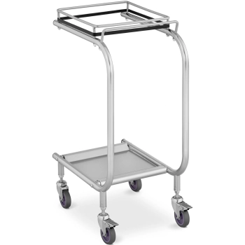  Wózek stojak na worki na śmieci odpady ze stali nierdzewnej - zdj. dodatkowe 1