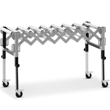  Podajnik stół rolkowy transportowy składany 9 rolek do 130 kg 145 x 59 x 96 cm - zdj. dodatkowe 1