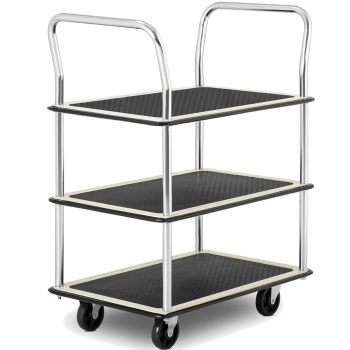  Wózek półkowy transportowy z uchwytami 3 półki do 150 kg 72 x 43 cm - zdj. dodatkowe 1