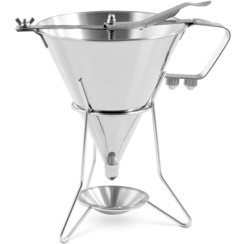  Dozownik pistolet lejek do sosów polew ze stali nierdzewnej + stojak 3 dysze 1.8 l - zdj. dodatkowe 1