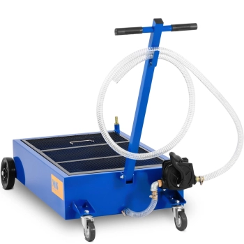  Zlewarka wózek podłogowy do wymiany oleju z pompą ręczną 20l/min 75 l - zdj. dodatkowe 1