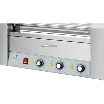  Podgrzewacz grill rolkowy do parówek hot-dogów z szufladą i osłoną - 5 rolek - zdj. dodatkowe 2