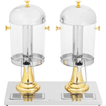  Dyspenser dozownik chłodzący bufetowy do soków lemoniady podwójny 2 x 8 l - zdj. dodatkowe 1