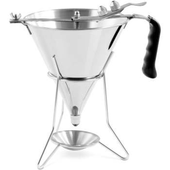  Dozownik lejek pistolet do sosów polew stalowy + stojak 3 dysze 1.8 l - zdj. dodatkowe 1