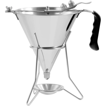  Dozownik lejek pistolet do sosów polew stalowy + stojak 3 dysze 1.8 l - zdj. dodatkowe 5