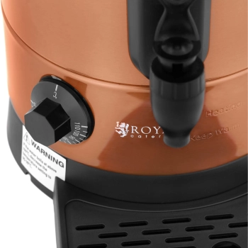  Warnik podgrzewacz do wody z podwójnymi ściankami i ociekaczem 6.1 L 1500 W pomarańczowy - zdj. dodatkowe 3