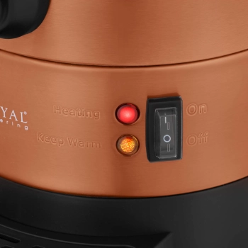  Warnik podgrzewacz do wody z podwójnymi ściankami i ociekaczem 6.1 L 1500 W pomarańczowy - zdj. dodatkowe 4