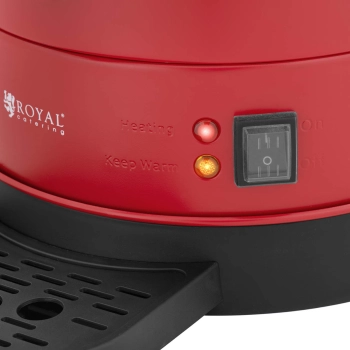  Warnik podgrzewacz do wody z podwójnymi ściankami i ociekaczem 13.5 L 2500 W czerwony - zdj. dodatkowe 4