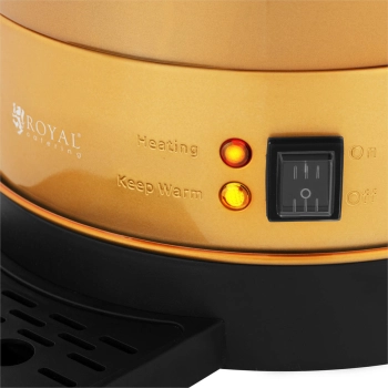  Zaparzacz do kawy herbaty z kranem i tacką ociekową 14 l 1500 W złoty - zdj. dodatkowe 3