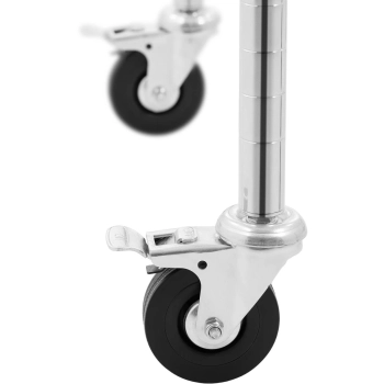  Regał magazynowy druciany ażurowy na kółkach 6 półek do 90 kg 120x45x189 cm - zdj. dodatkowe 3