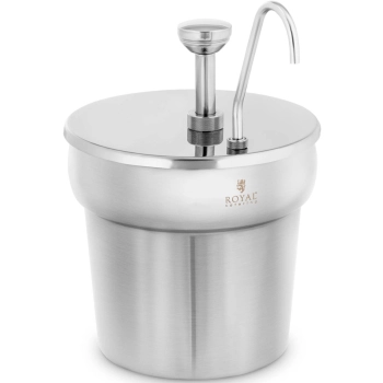  Dyspenser dozownik do sosów ketchupu z pompką stalowy 6.6 l - zdj. dodatkowe 1