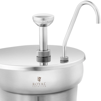  Dyspenser dozownik do sosów ketchupu z pompką stalowy 6.6 l - zdj. dodatkowe 2