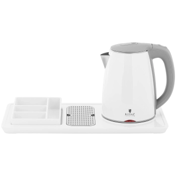  Hotelowy zestaw powitalny czajnik elektryczny z tacą 1.2 l 1800 W biały - zdj. dodatkowe 3