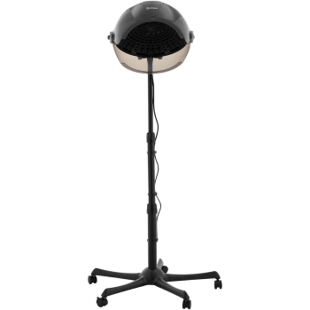  Suszarka do włosów hełmowa fryzjerska stojąca na kółkach 1650 W czarna - zdj. dodatkowe 5