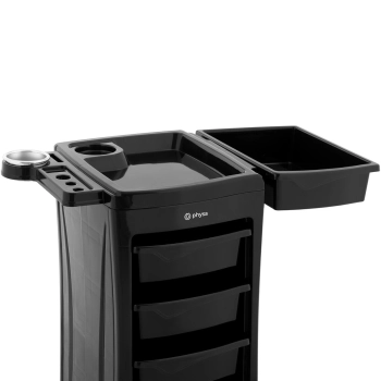  Wózek pomocnik fryzjerski z uchwytem na suszarkę 5 szuflad półka 485 x 380 mm - zdj. dodatkowe 3