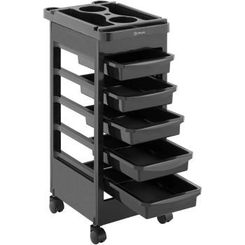  Wózek pomocnik fryzjerski do strzyżenia koloryzacji 5 szuflad półka 495 x 315 mm - zdj. dodatkowe 4