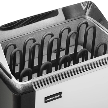  Piec do sauny elektryczny z wbudowanym sterowaniem 9-13 m3 do 110C 400 V 9 kW srebrno-czarny - zdj. dodatkowe 5