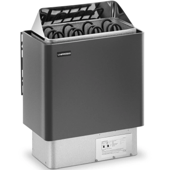  Piec do sauny elektryczny 5-9 m3 do 110C 400 V 6 kW czarno-srebrny - zdj. dodatkowe 1