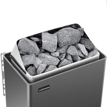  Piec do sauny elektryczny 5-9 m3 do 110C 400 V 6 kW czarno-srebrny - zdj. dodatkowe 2