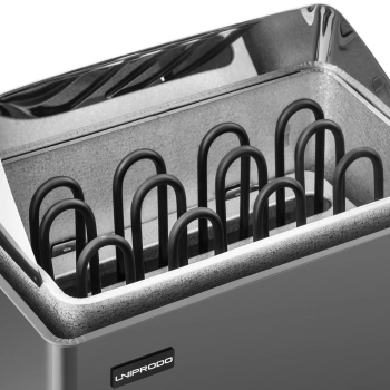  Piec do sauny elektryczny 5-9 m3 do 110C 400 V 6 kW czarno-srebrny - zdj. dodatkowe 3