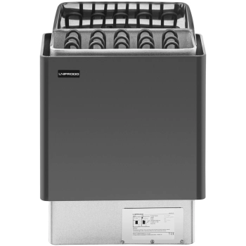  Piec do sauny elektryczny 8-12 m3 do 110C 400 V 8 kW czarno-srebrny - zdj. dodatkowe 5