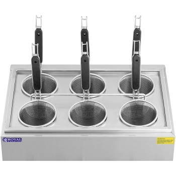  Makaroniarka warnik do gotowania makaronu z kranikami 6 koszy 3 x 6,5 l 3000 W - zdj. dodatkowe 3