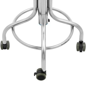  Taboret stołek laboratoryjny warsztatowy ze stali nierdzewnej 45-60 cm do 100 kg - zdj. dodatkowe 2