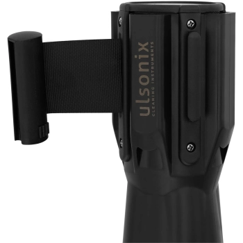  Kaseta z taśmą odgradzającą ostrzegawczą nakładka na słupek pachołek 2 m czarna - zdj. dodatkowe 3