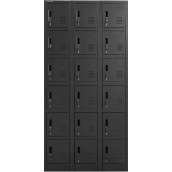  Szafa skrytkowa depozytowa metalowa socjalna zamykana na klucz - 18 skrytek - zdj. dodatkowe 5