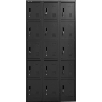  Szafa skrytkowa depozytowa metalowa socjalna zamykana na klucz - 15 skrytek - zdj. dodatkowe 5