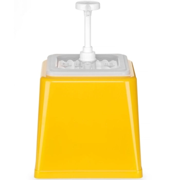  Dyspenser dozownik do sosów musztardy z pompką 2.5 l żółty - Hendi 203538 - zdj. dodatkowe 2