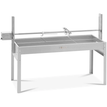  Grill węglowy z rożnem obrotowym elektrycznym do pieczenia prosiaka 13 W 40 kg 127 cm - zdj. dodatkowe 1