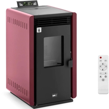  Piec piecyk kominek na pellet wolnostojący z pilotem 50-150 m3 6000 W - zdj. dodatkowe 1