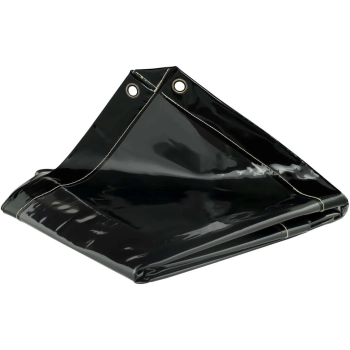  Ekran kurtyna spawalnicza ochronna z ramą na kółkach 240 x 180 cm - czarna - zdj. dodatkowe 4