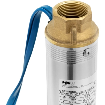  Pompa głębinowa do studni głębinowej STAL 1000 W 3800 l/h do 85 m - zdj. dodatkowe 2