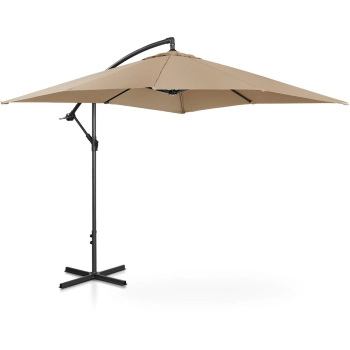  Parasol ogrodowy na wysięgniku kwadratowy 250 x 250 cm szarobrązowy - zdj. dodatkowe 4
