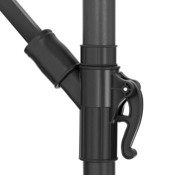  Parasol ogrodowy na wysięgniku kwadratowy 250 x 250 cm czerwony - zdj. dodatkowe 9