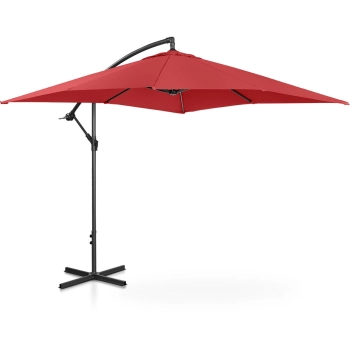  Parasol ogrodowy na wysięgniku kwadratowy 250 x 250 cm bordowy - zdj. dodatkowe 4
