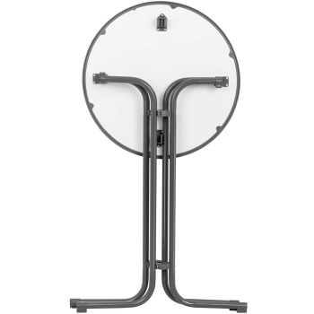  Stół stolik barowy okrągły wysoki składany śr. 70 cm wys. 110 cm szary - zdj. dodatkowe 5