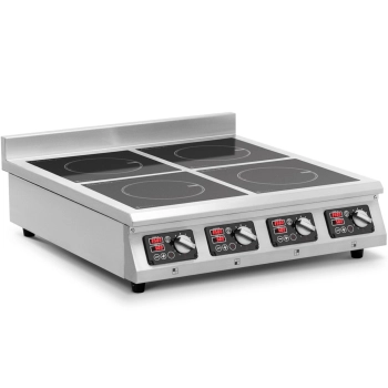  Kuchnia indukcyjna 4 palnikowa nastawna timer 400 V 4 x 3500 W - zdj. dodatkowe 1